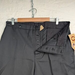 NWT VTG Wah Maker Trousers Men 36x35 Black Western Frontier Reenactment USA 90s